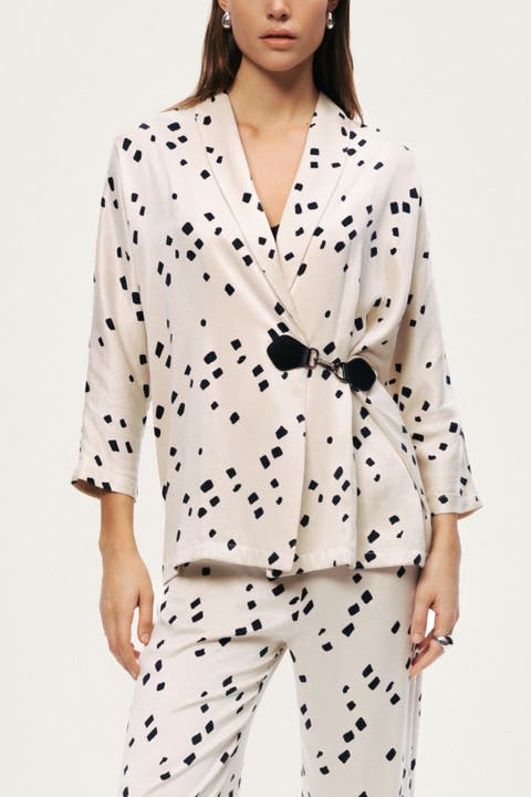 Printed Wrap Jacket