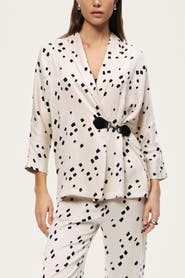 Nocturne Printed Wrap Jacket