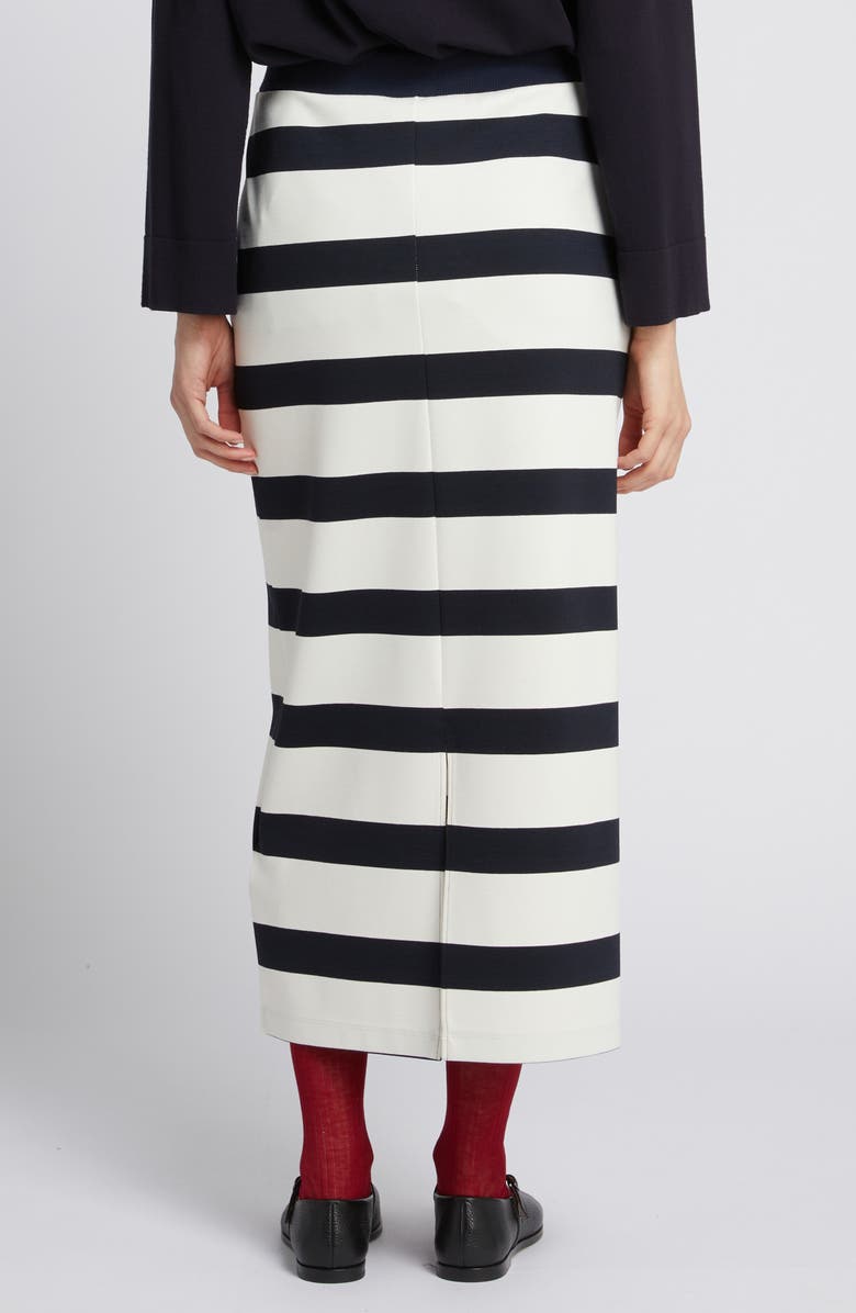 MM by Max Mara Riviera Stripe Maxi Skirt, Alternate, color, Ultramarine