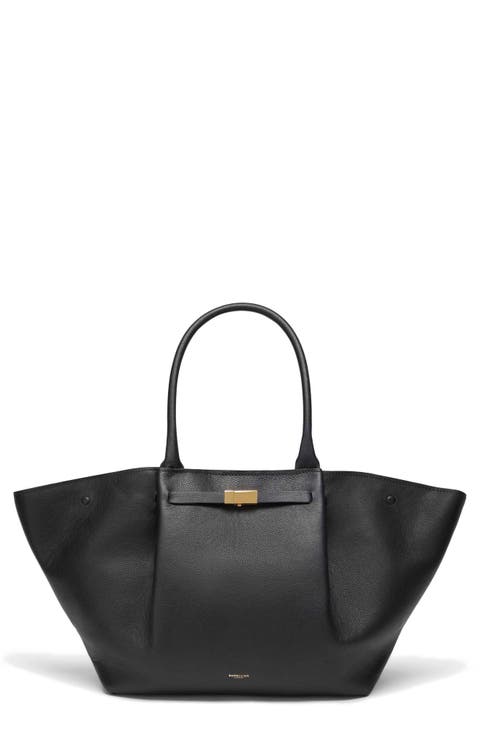 New York Leather East/West Tote