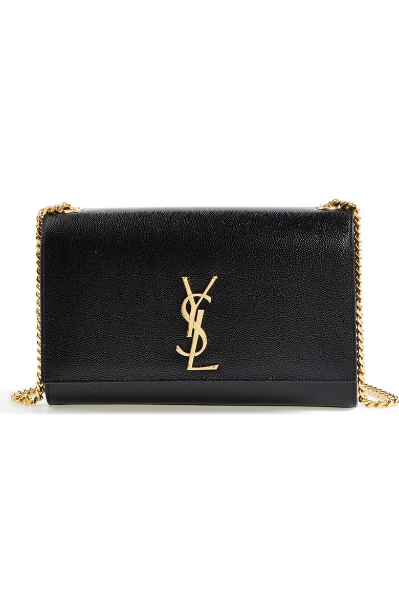 Saint Laurent Medium Kate Leather Chain Shoulder Bag, Main, color,