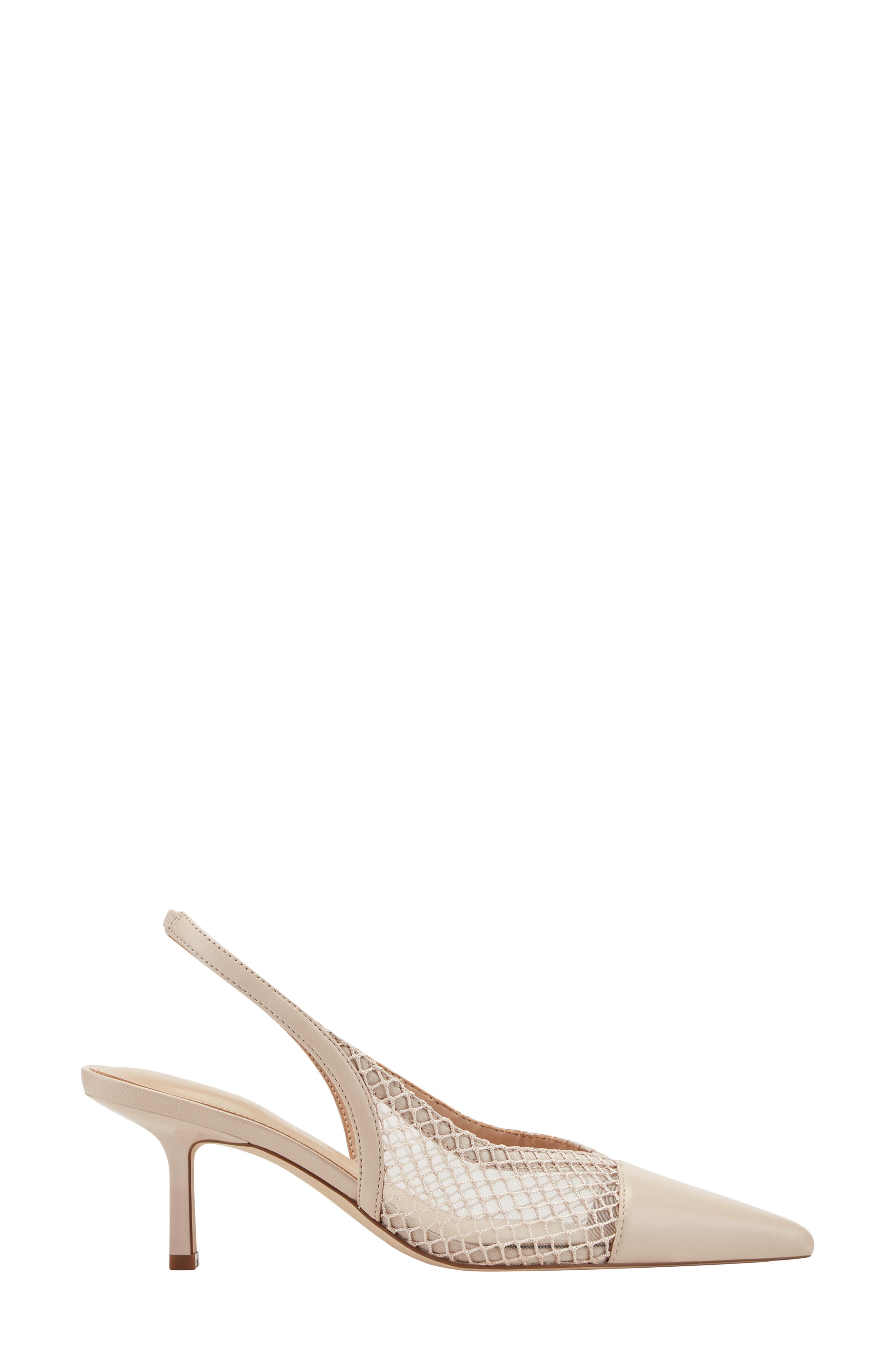 Gipsi Pointed Toe Slingback Pump, Alternate, color, LIGHT NATURAL