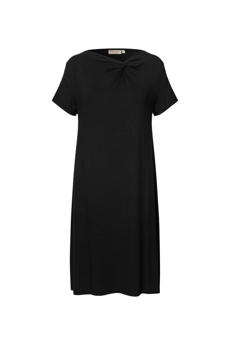 Manyvi Short Sleeve Jersey Dress, Alternate, color, Black