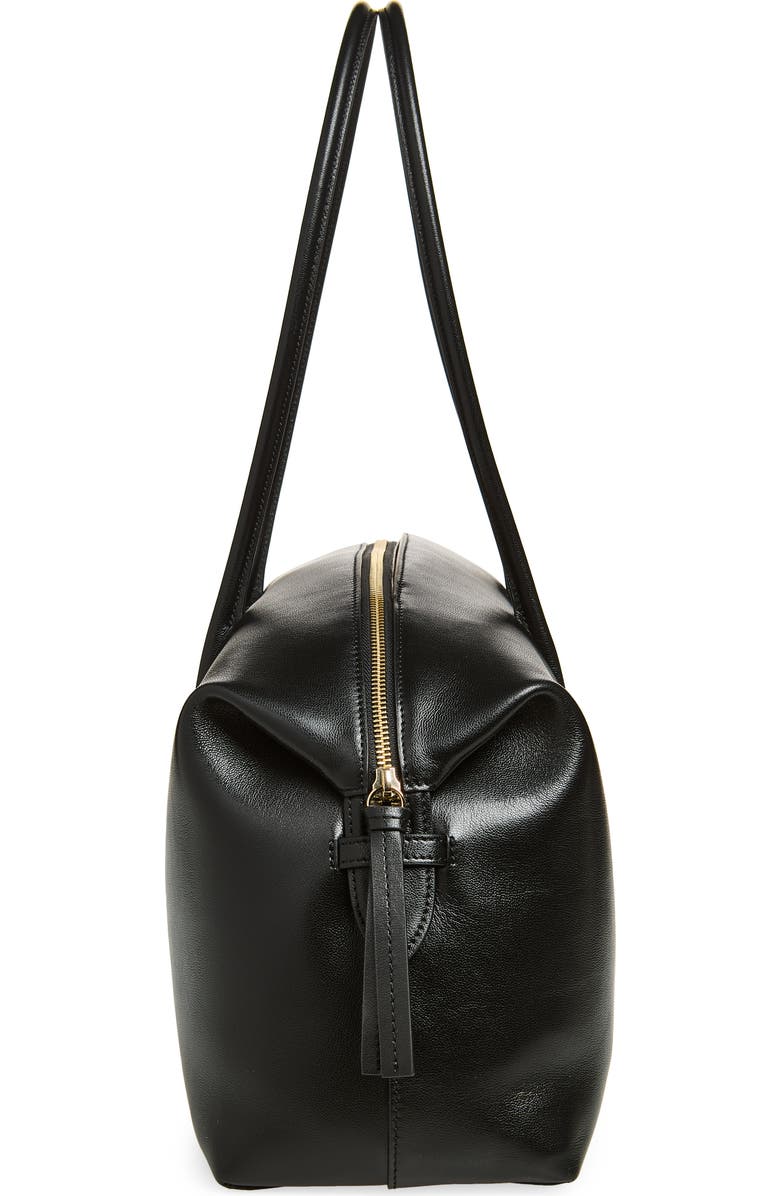 DeMellier The Stockholm Leather Top Handle Bag, Alternate, color, Black