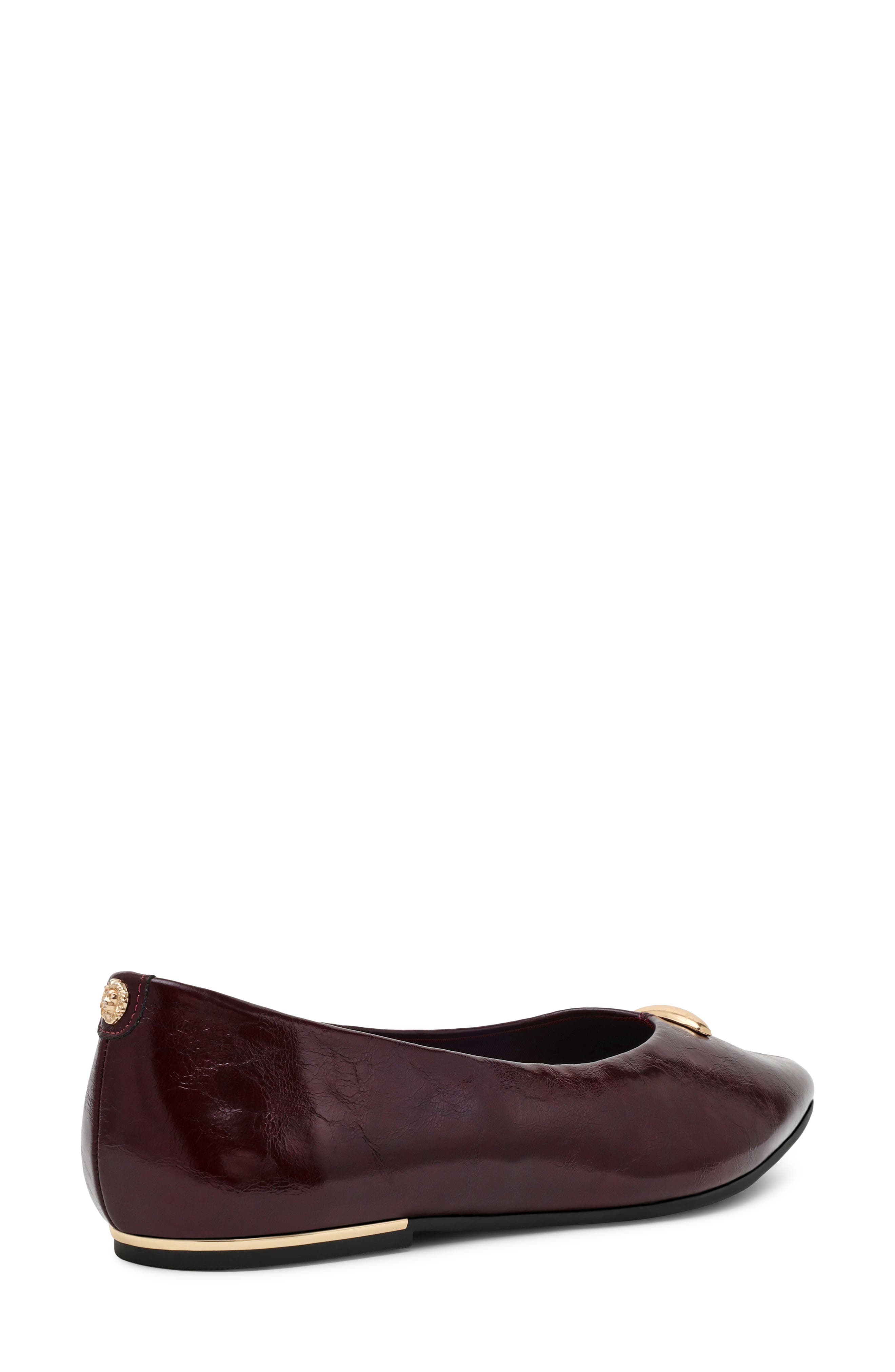 Yonder Pointed Toe Flat, Alternate, color, BURGUNDY