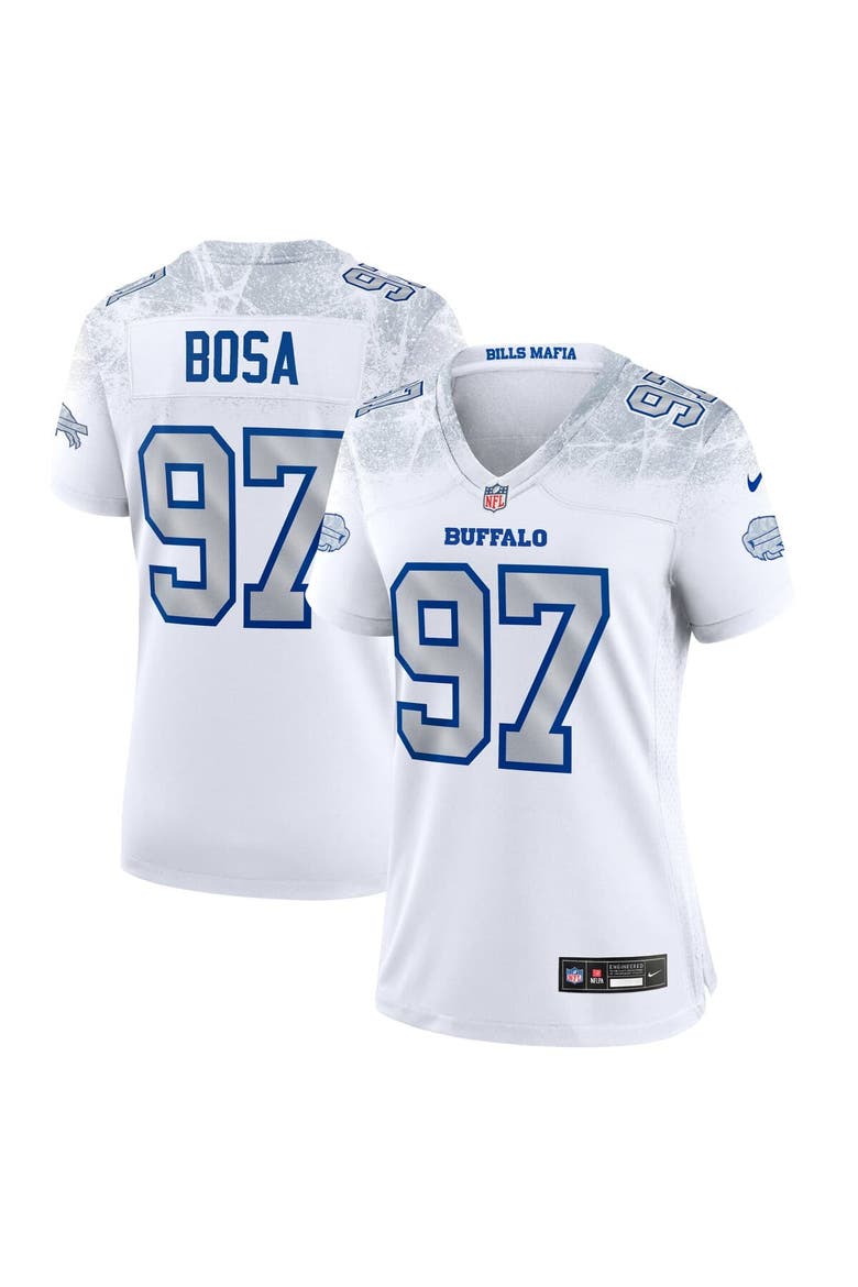 Women's Nike Joey Bosa White Buffalo Bills 2025 Rivalries Collection Game Jersey, Main, color, White