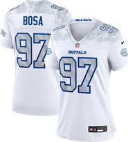 Nike Women's Nike Joey Bosa White Buffalo Bills 2025 Rivalries Collection Game Jersey