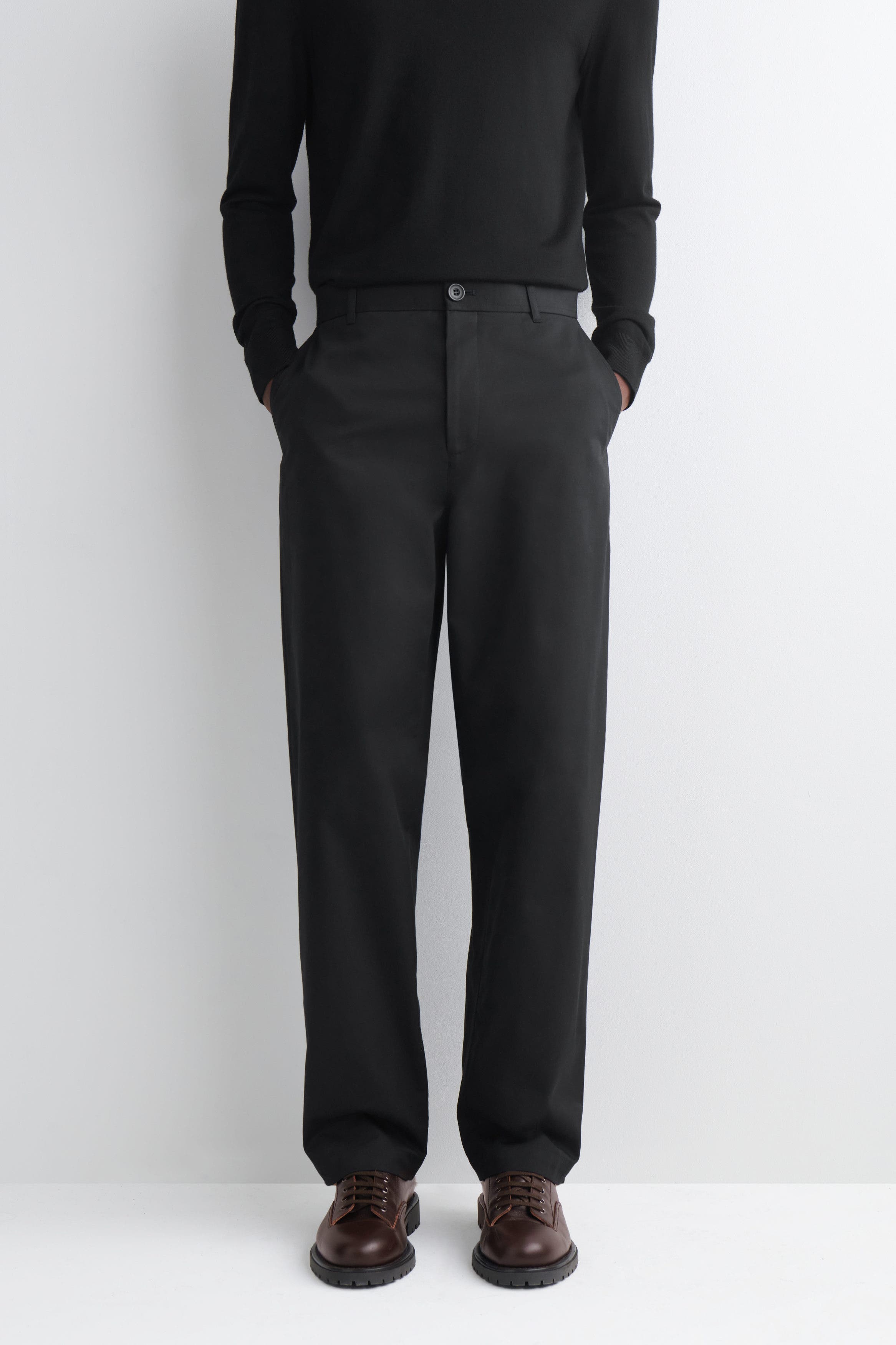 Cotton Straight-Leg Chinos - image 2