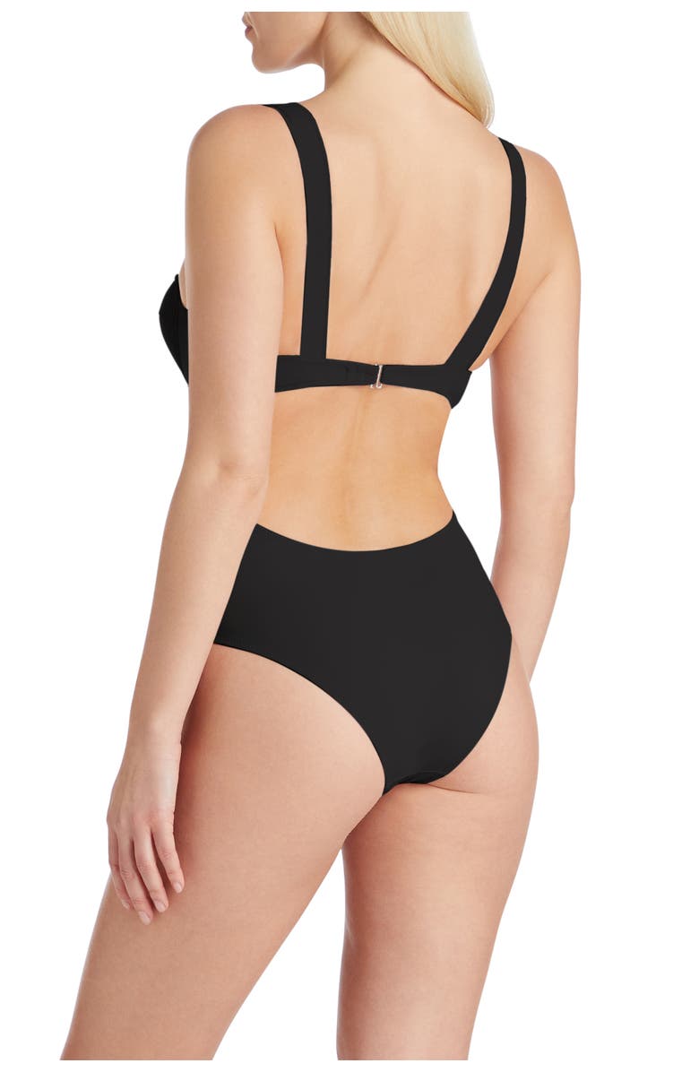 VALIMARE Paris Underwire Cut-out lace detail One-Piece Swimsuit, Alternate, color, Black