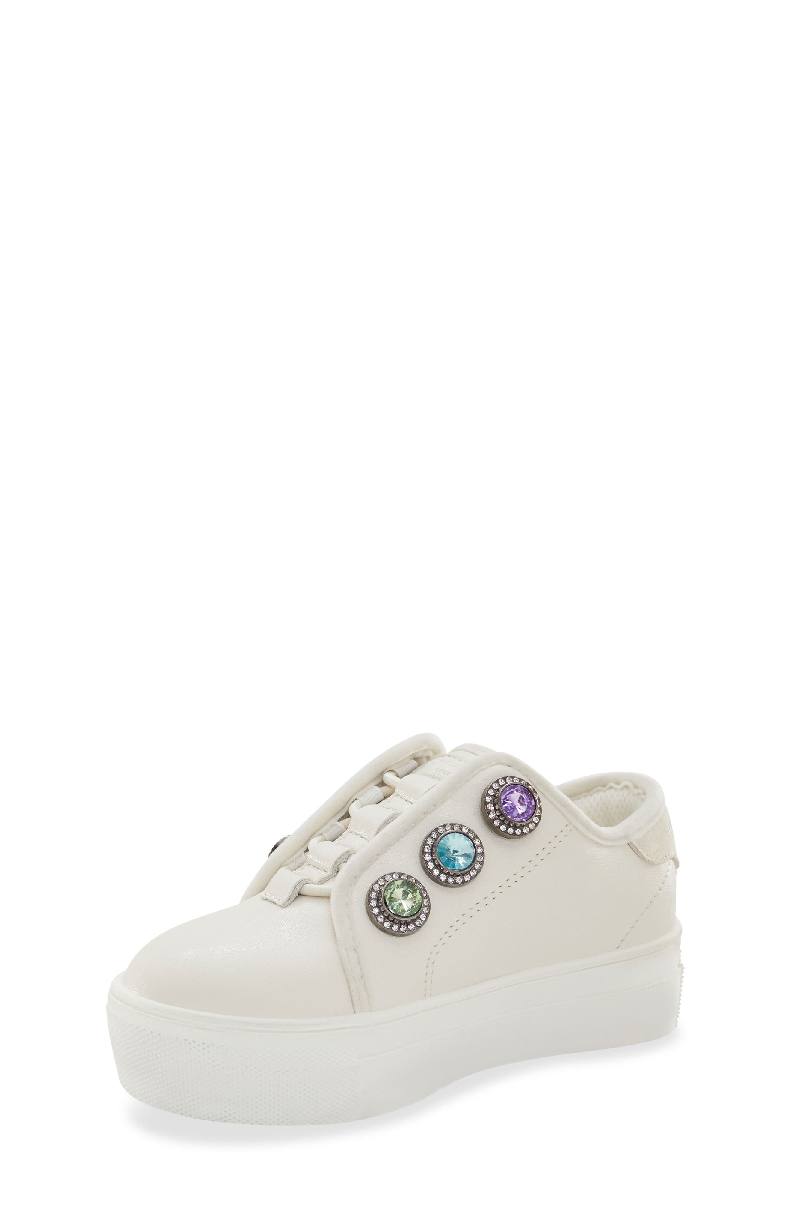 Kurt Geiger London Kids' Mini Laney Octavia Sneaker, Alternate, color, Bone