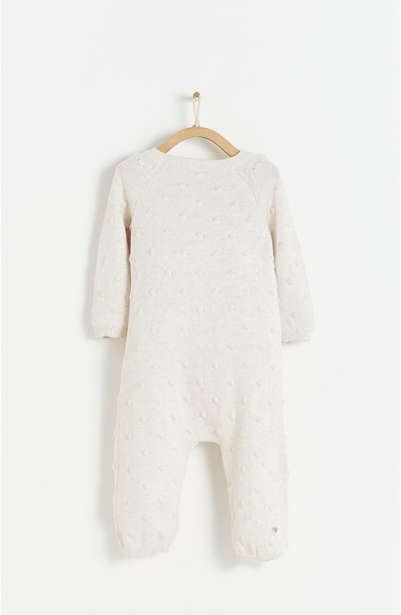 Babycottons Premium Cotton My First Knit Knitted Playsuit for Infant, Alternate, color, Ivory