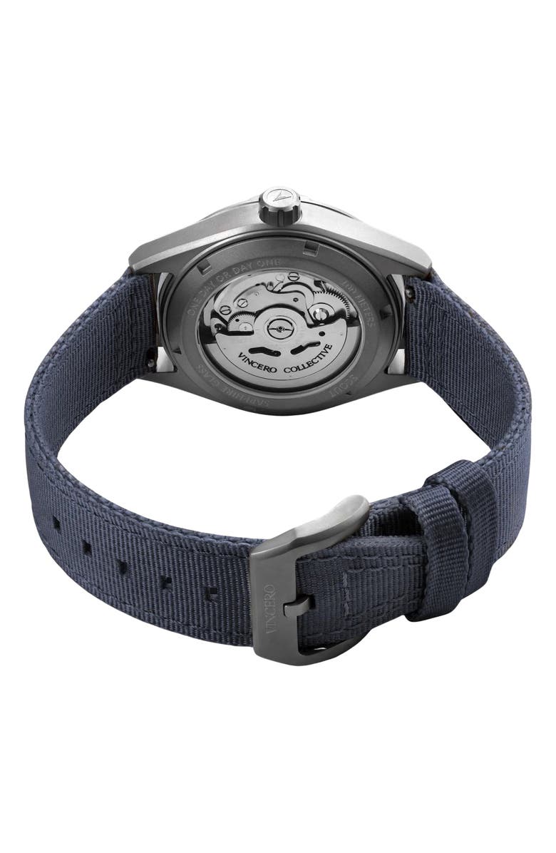 Vincero The Scout Titanium Automatic Strap Watch, 40mm, Alternate, color, Stratosphere