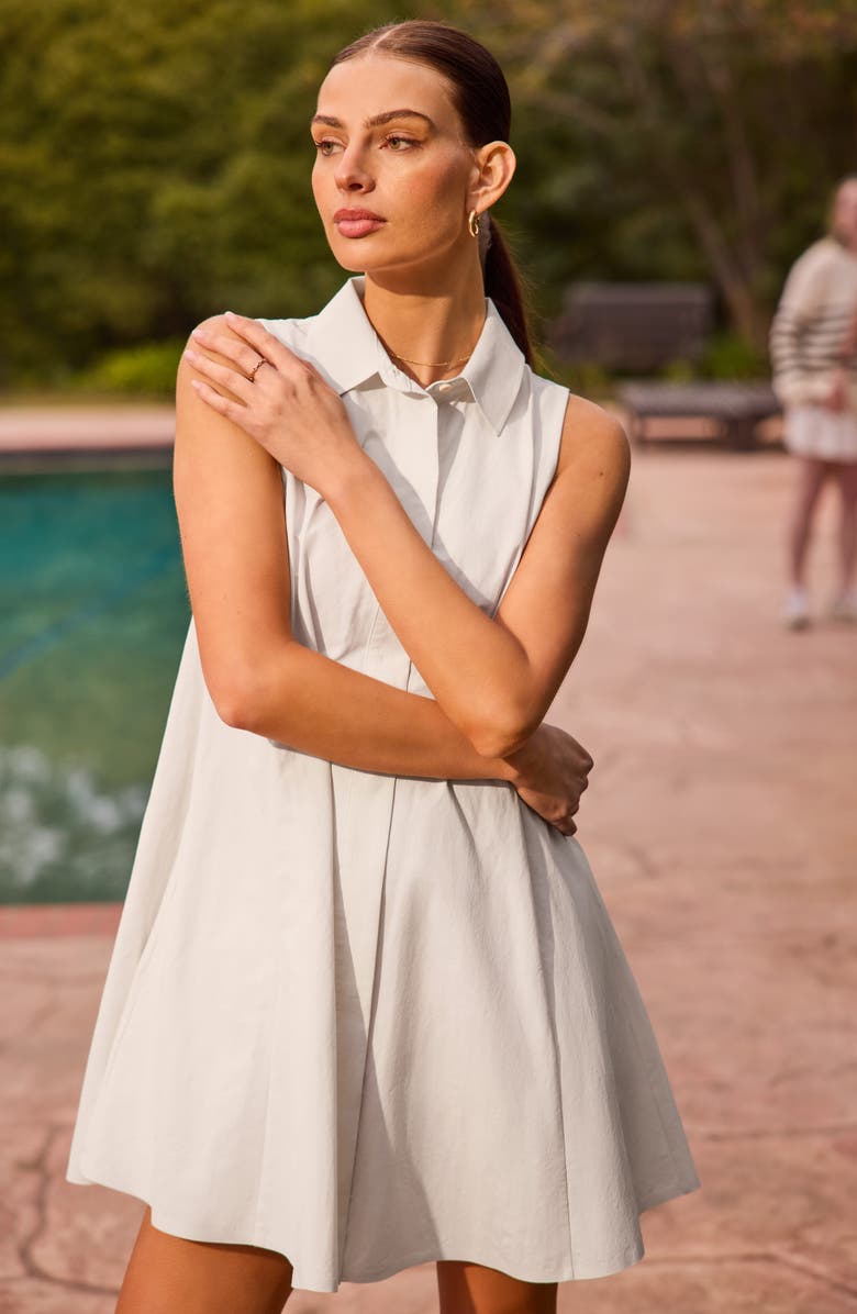 Rhone Highline Sleeveless Dress, Alternate, color, Snow White