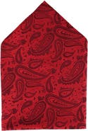 Trafalgar Banbury Tone on Tone Paisley 12 Inch Silk Pocket Square