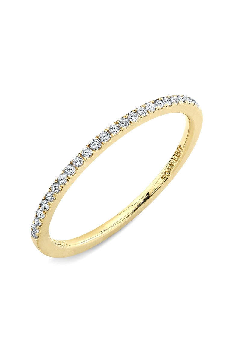 18K Gold Diamond Stacking Ring, Main, color, 18K YELLOW GOLD