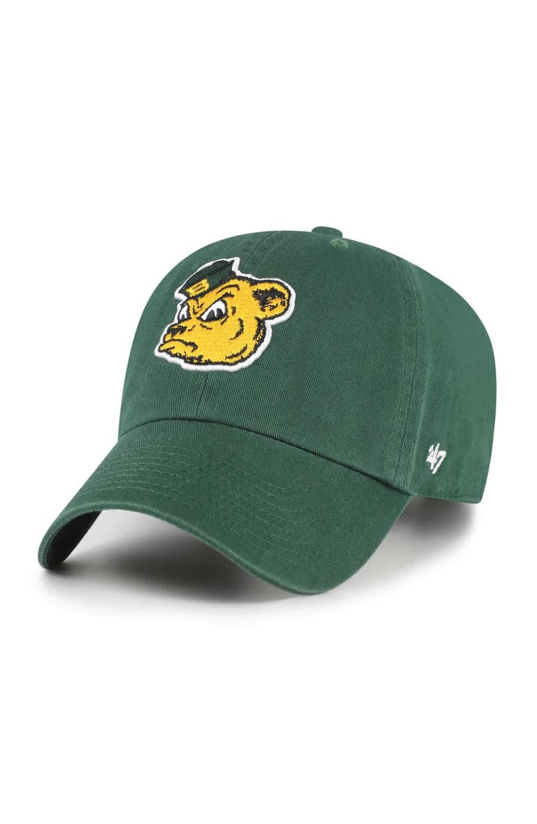'47 Men's '47 Green Baylor Bears Vault Clean Up Adjustable Hat, Main, color, 