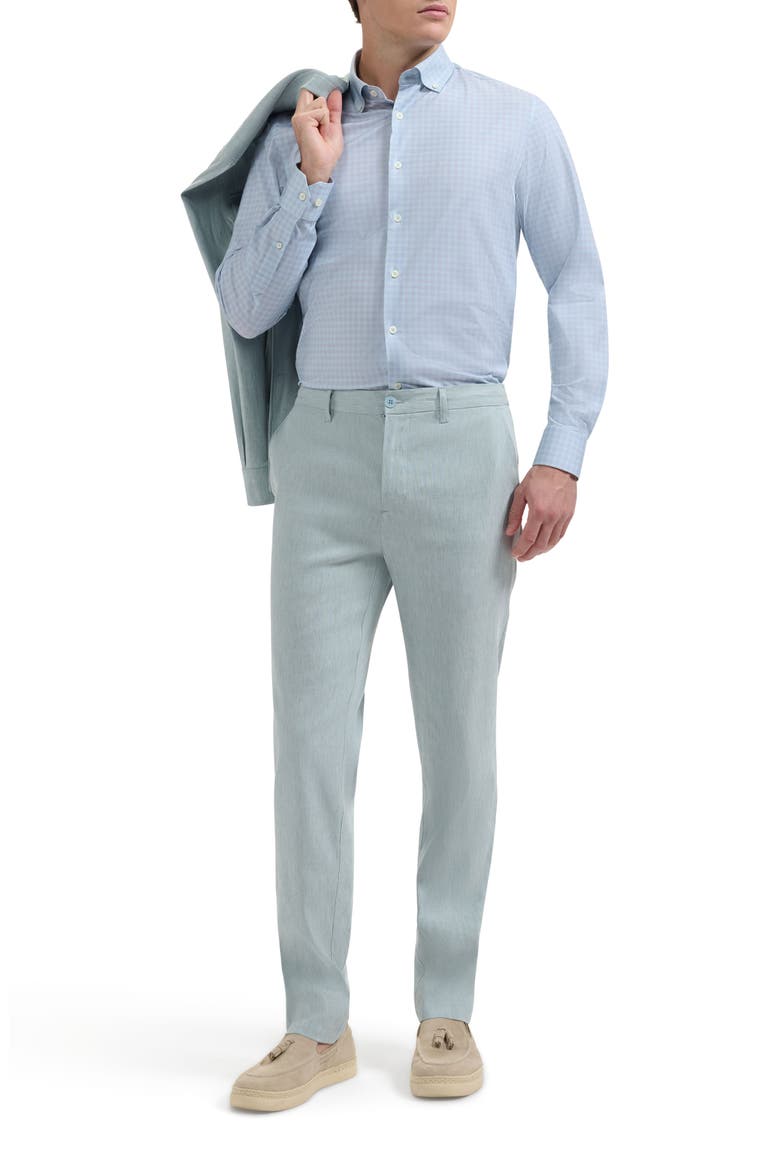 James OoohCotton® Graph Check Print Button-Up Shirt, Alternate, color, SEAFOAM