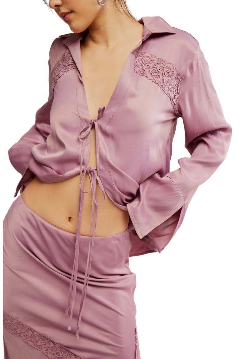 Lucia Tie Top & Maxi Skirt Set, Alternate, color, NOSTALGIA ROSE
