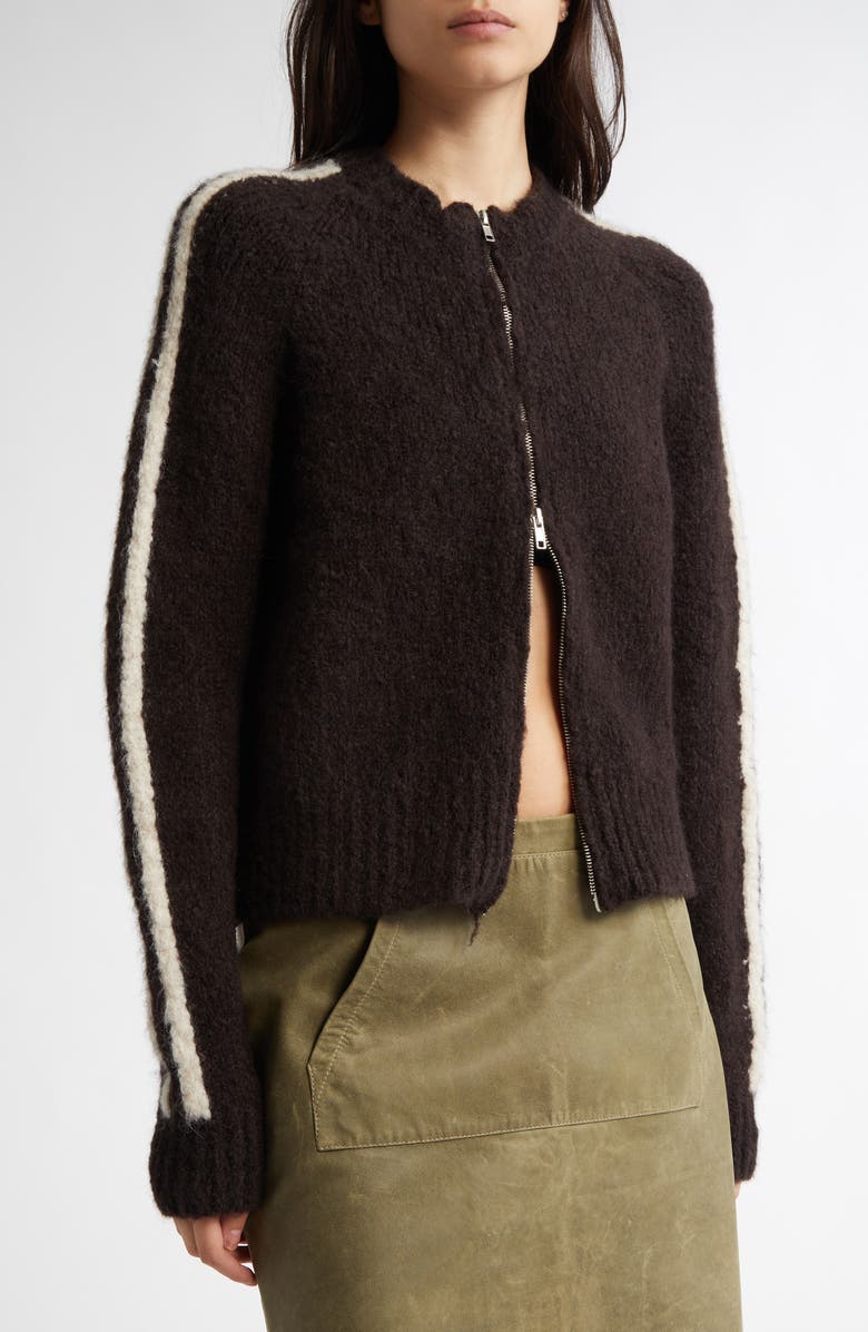 Paloma Wool Grand Slam Side Stripe Zip Cardigan, Alternate, color, 