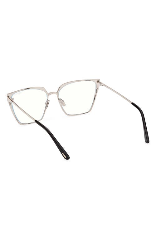 Tom Ford 56mm Square Blue Light Blocking Optical Glasses In Multi