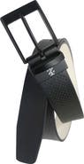 IZOD Golf Reversible Embossed Perf to Smooth Texture Leather Belt