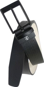 IZOD Golf Reversible Embossed Perf to Smooth Texture Leather Belt