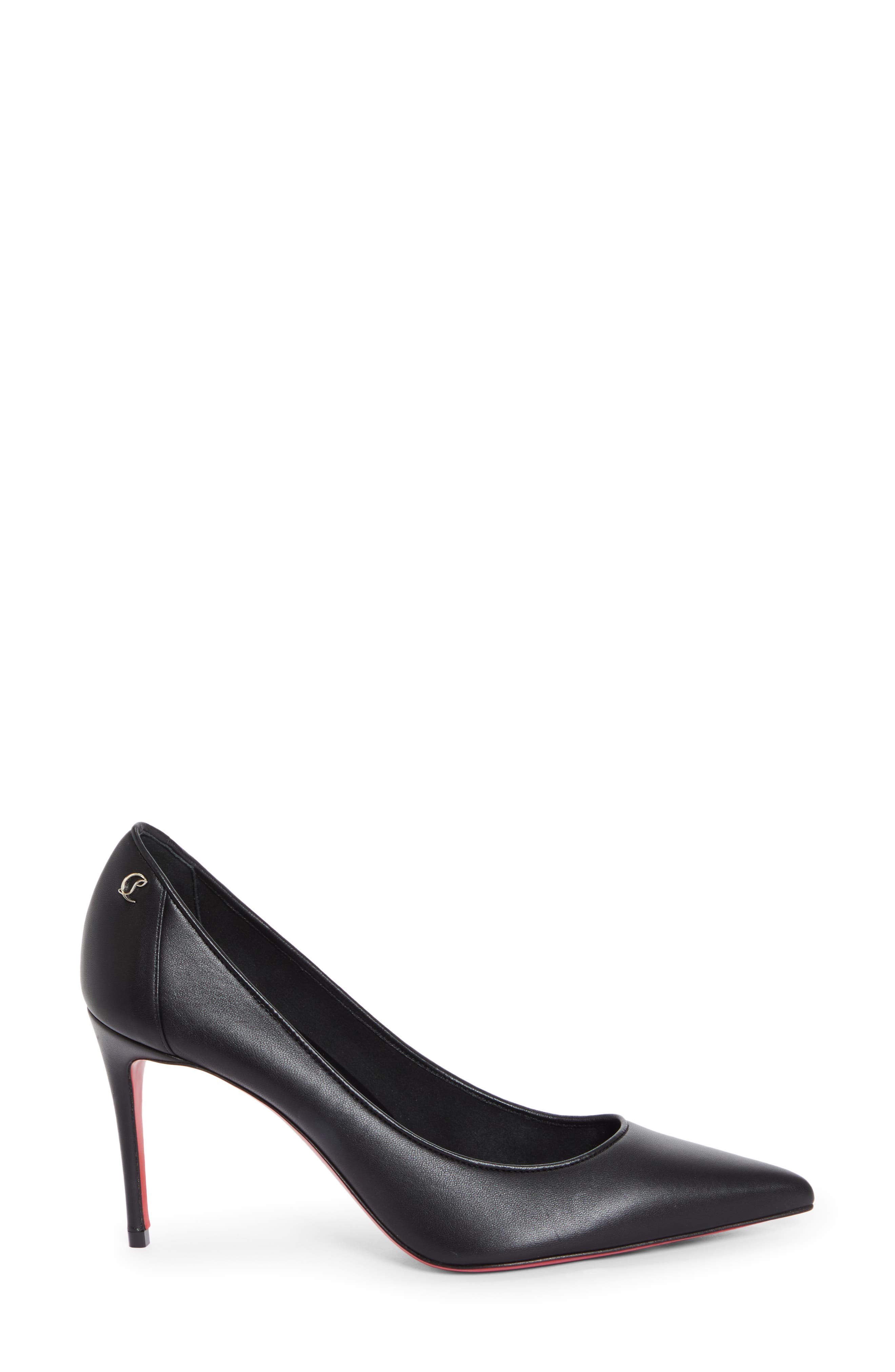 Christian Louboutin Sporty Kate Pointed Toe Pump, Alternate, color, B439 Black/ Lin Black
