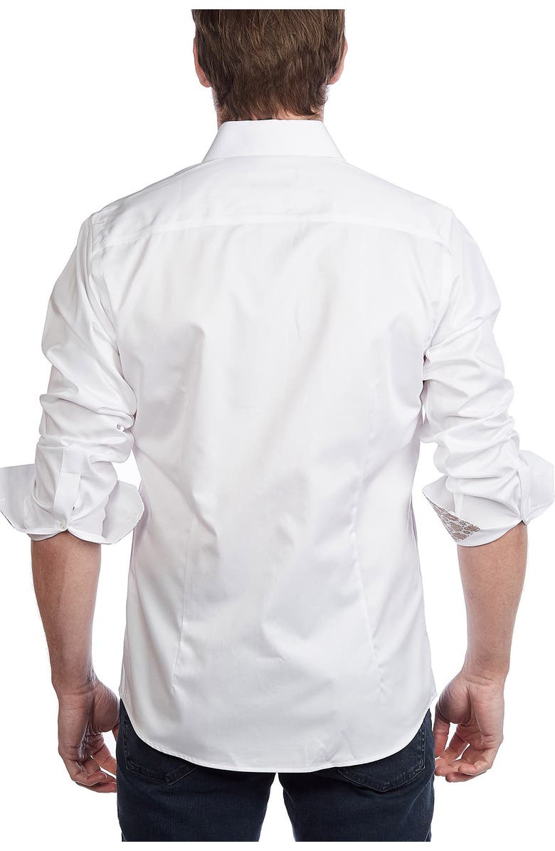 LEVINAS Solid Contemporary Fit Shirt, Alternate, color,