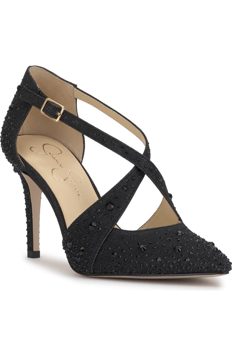 Jessica Simpson Accile Rhinestone Cluster Pump, Main, color, Black