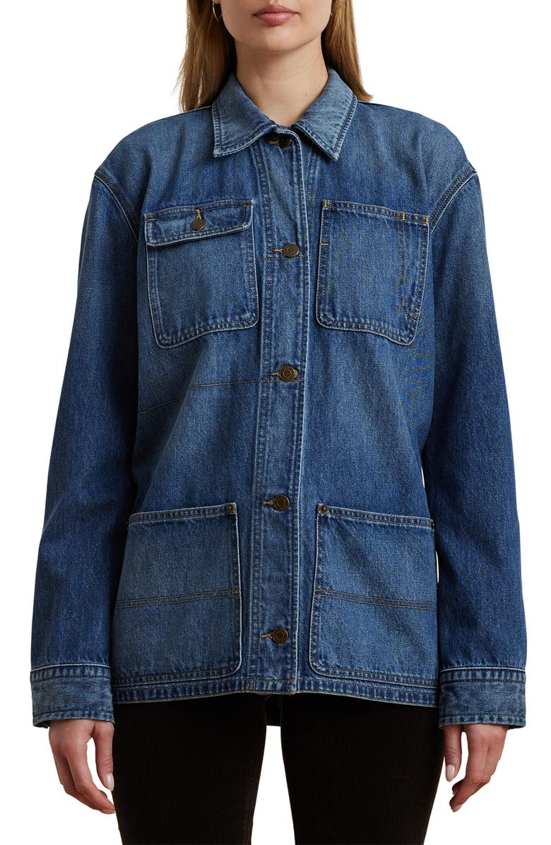 Lauren Ralph Lauren Denim Shirt Jacket, Main, color,