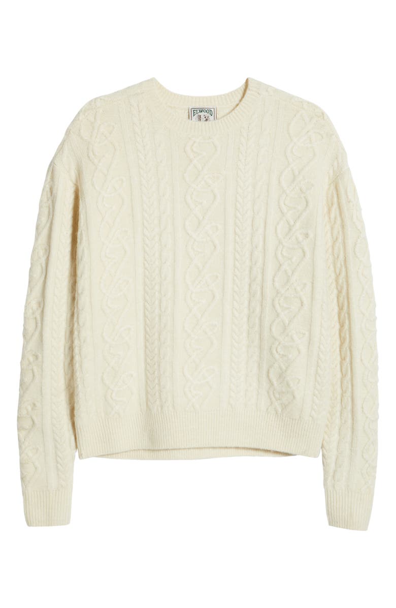 Elwood Antique Cable Knit Sweater, Alternate, color, 