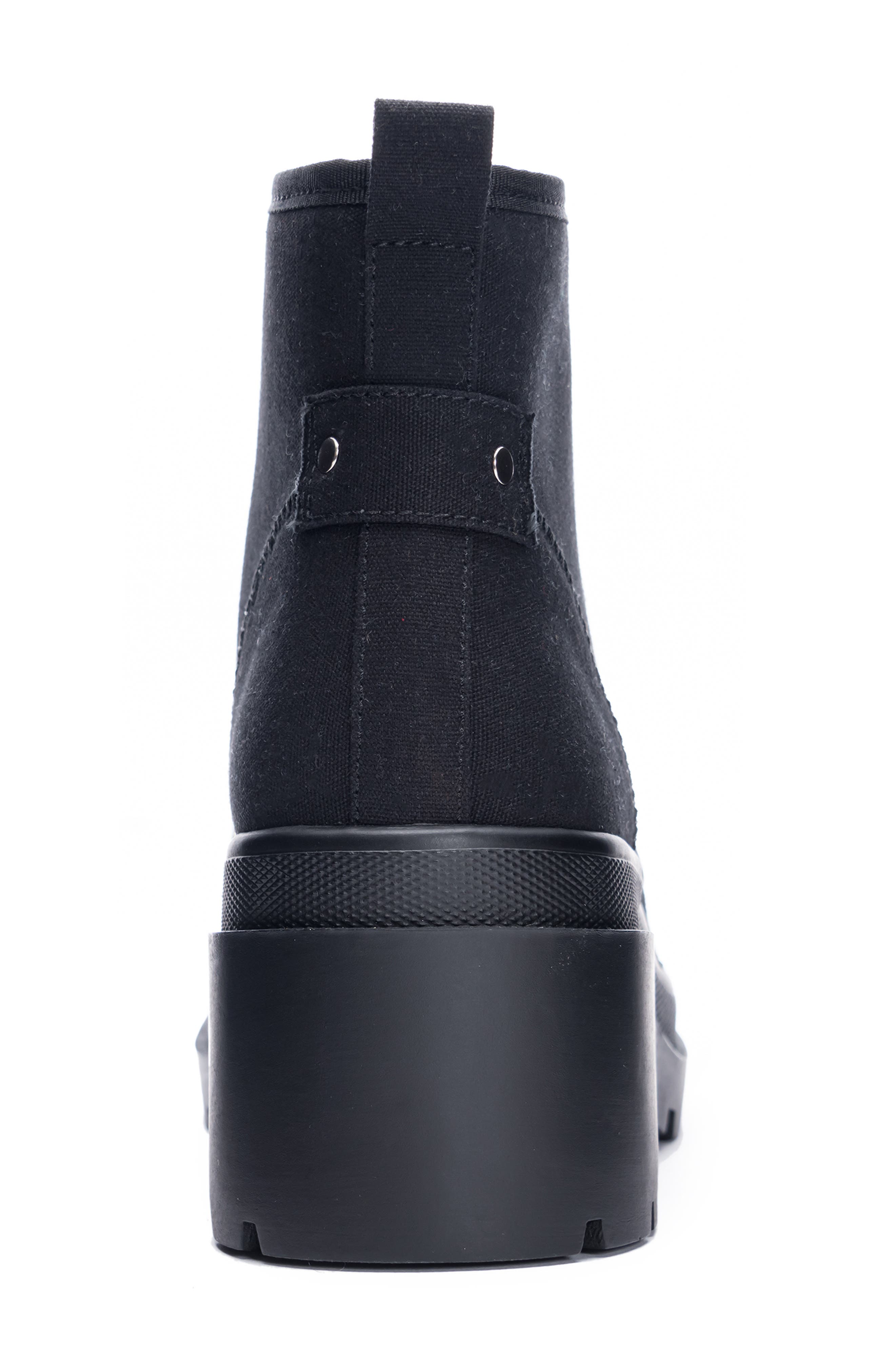 Chinese Laundry Bunny Canvas Combat Boot, Alternate, color, 