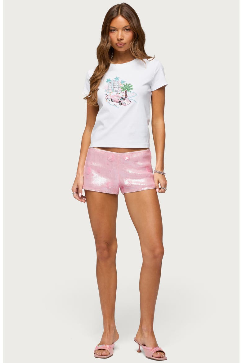 City Angel Beaded Baby Tee, Alternate, color, WHITE