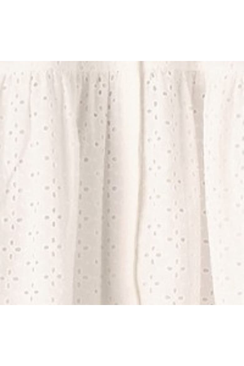 Long Sleeve Broderie Midi Dress, Alternate, color, White