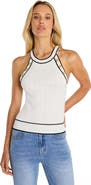 The Noli Shop Martha Button Halter Tank