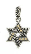 SAMUEL B. 18k Gold & Sterling Silver Star of David Pendant