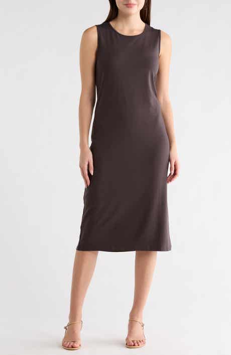 Eileen Fisher Crewneck Sleeveless Shift Dress