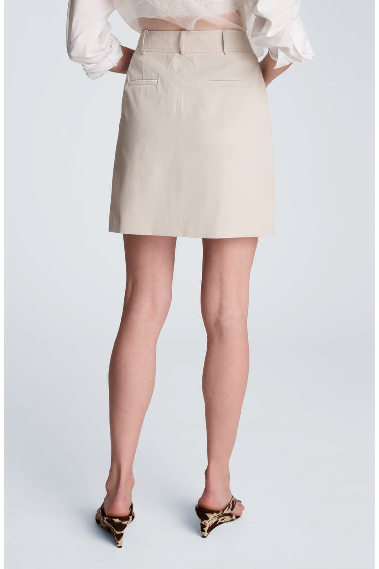 Cotton Miniskirt, Alternate, color, OXFORD STONE