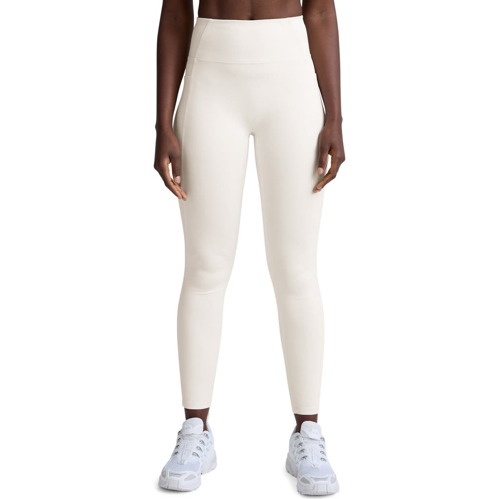 Beyond Yoga Allure Zip Pocket Leggings In White