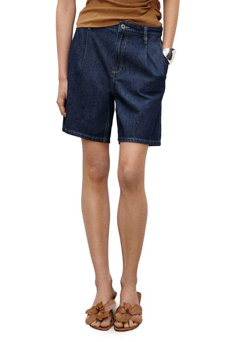 Dart Bermuda Denim Shorts, Main, color, OPEN BLUE