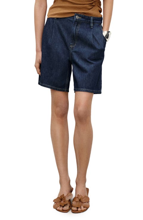 Dart Bermuda Denim Shorts (Open Blue)