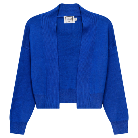 Cropped Knit Open Front Long Sleeve Cardigan