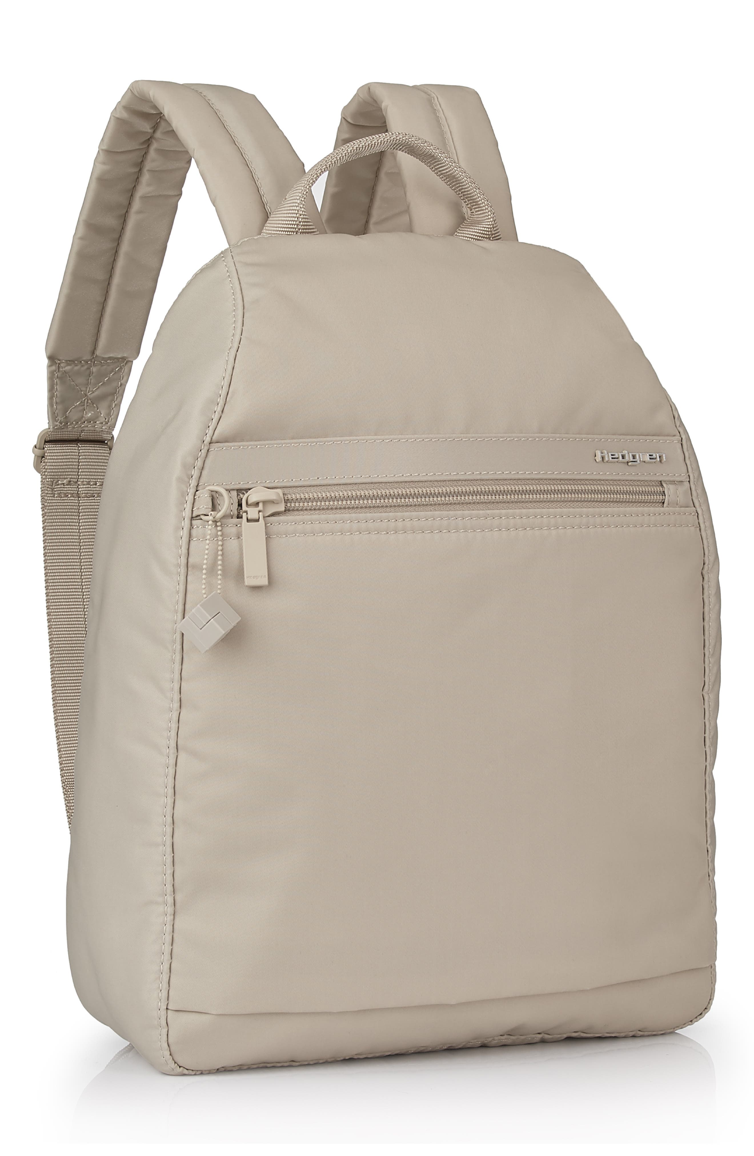 Large Vogue Water Repellent RFID Backpack, Alternate, color, CASHMERE BEIGE