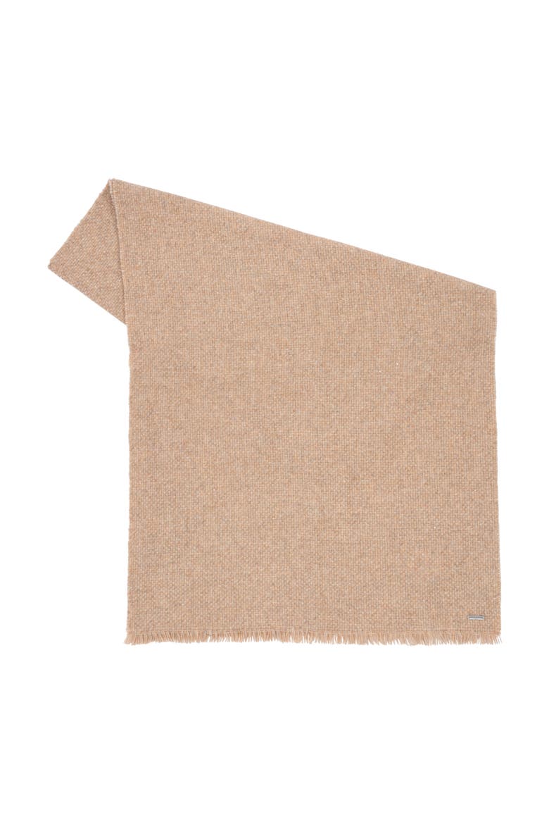 Soft Basket Weave Scarf, Alternate, color, Oatmeal Heather