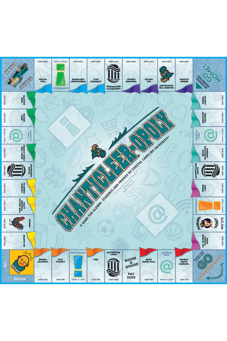 Chanticleer Opoly Board Game, Alternate, color, Multicolored