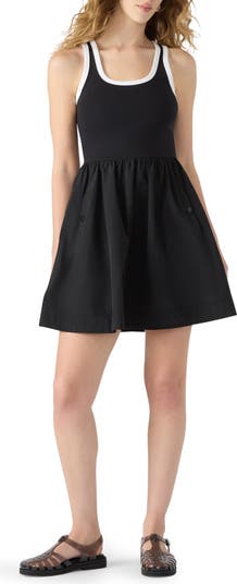 Steve Madden Tottenham Mixed Media Minidress | Nordstrom