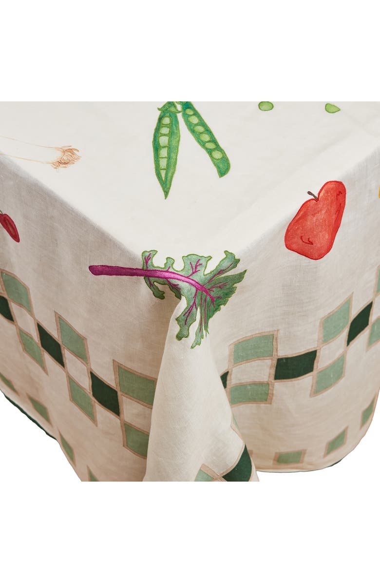 MISETTE Still Life Long Linen Tablecloth, Main, color,