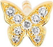 EF Collection Baby Butterfly Single Stud Earring