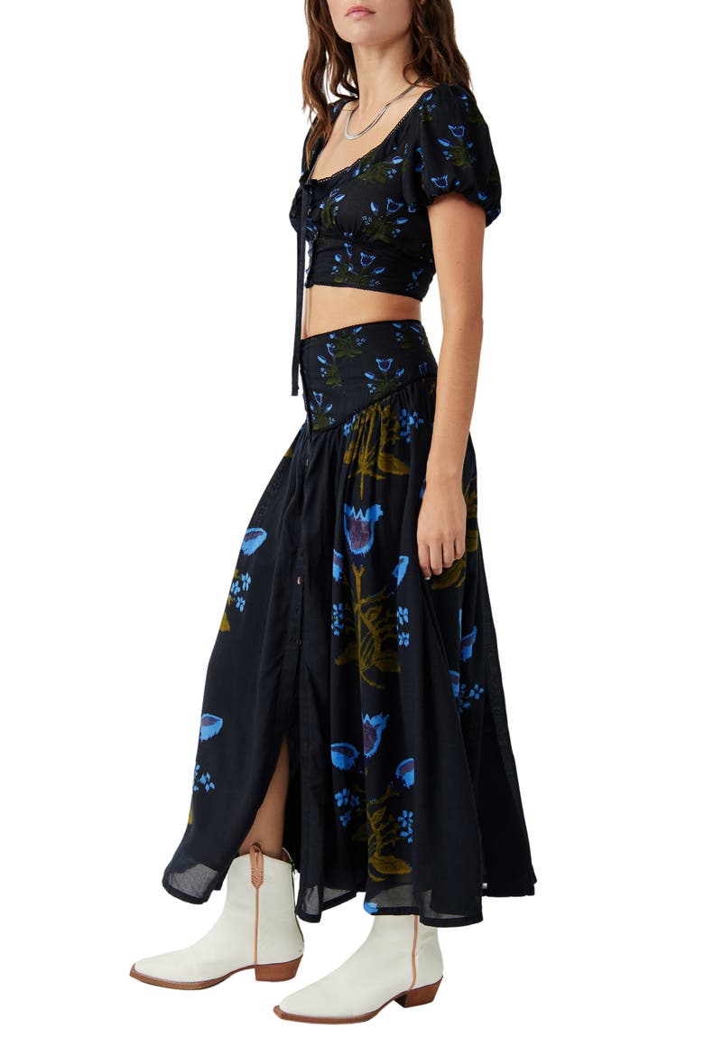 Easy to Love Floral Two-Piece Maxi Dress, Alternate, color, BLACK COMBO