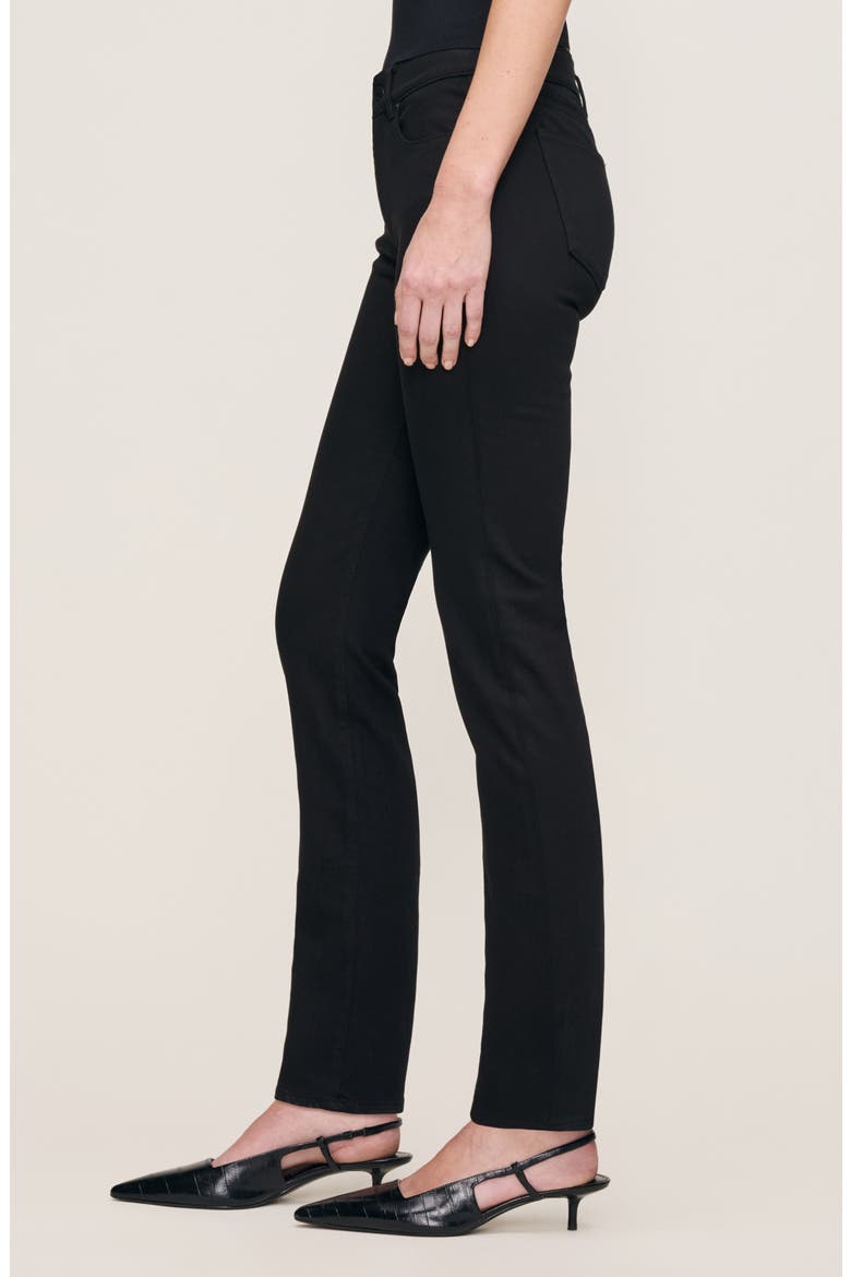 Mara Instasculpt™ Straight Mid Rise Jeans, Alternate, color, BLACK
